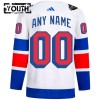 Børn NHL New York Rangers Trøje Tilpasset 2024 Premium Stadium Series Adidas Hvid